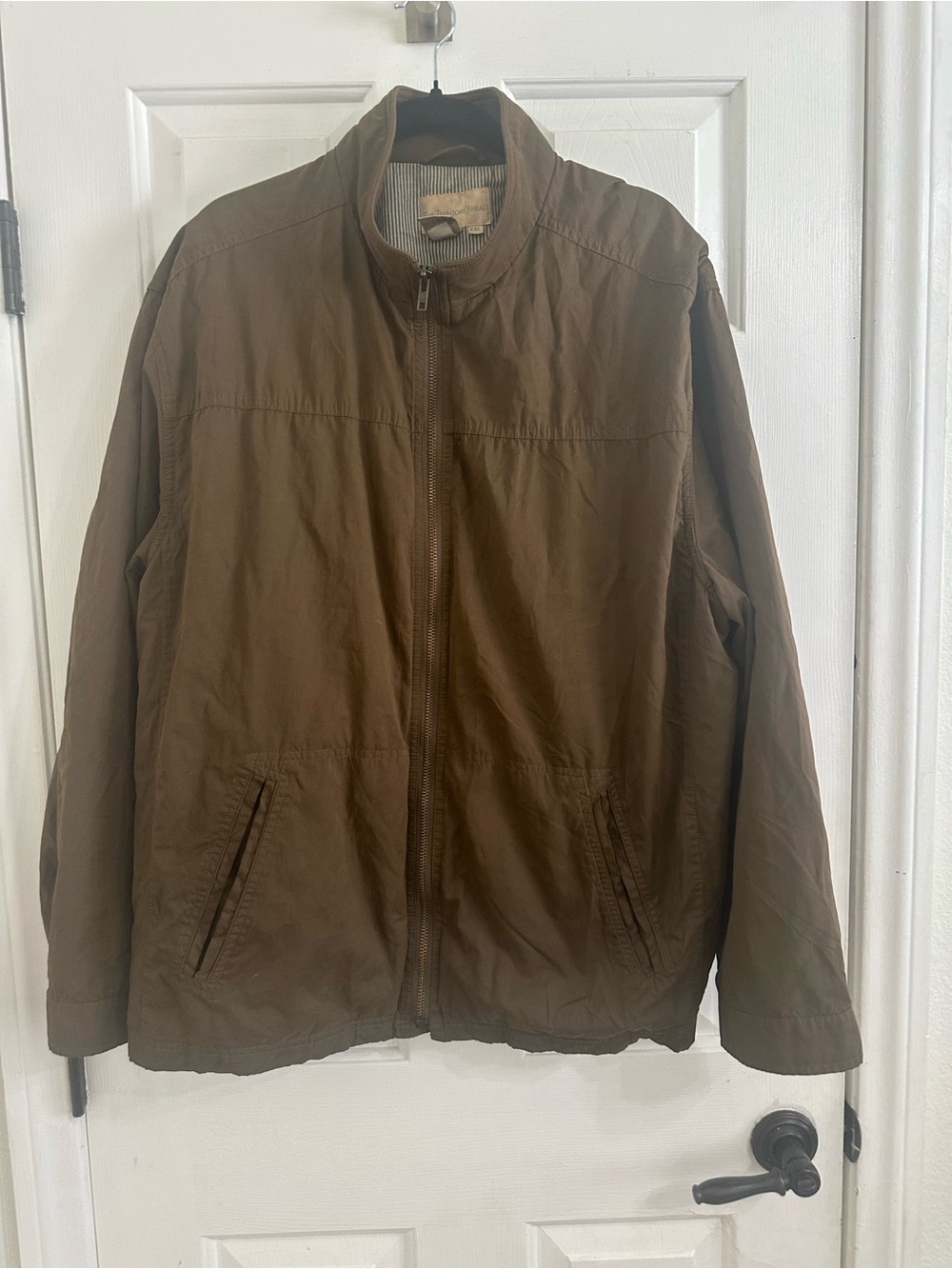 The Territory Ahead Brown Lightweight Zip Jacket